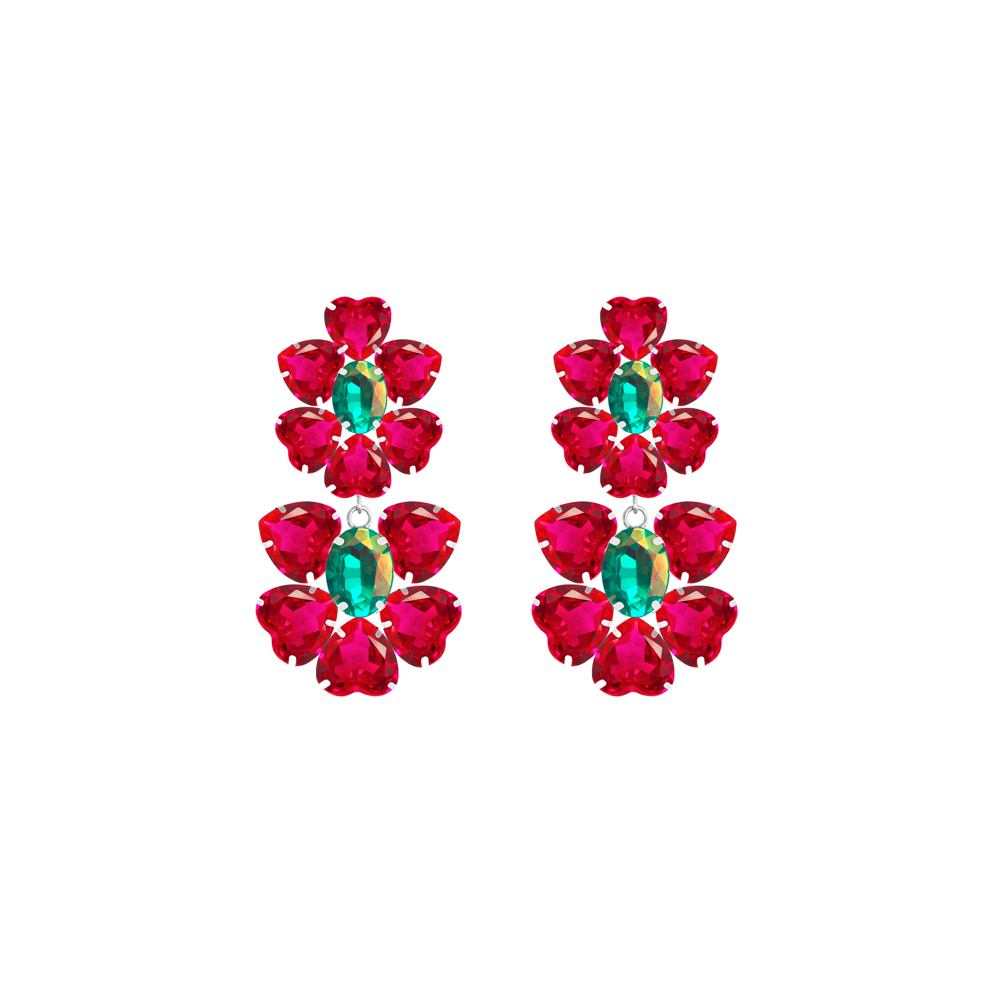 LAS FLORES PINK VERDE